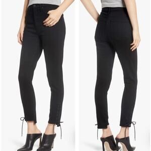 Citizens of Humanity Olivia High Rise Slim Ankle Lace Up Jeans US 28 Black Denim